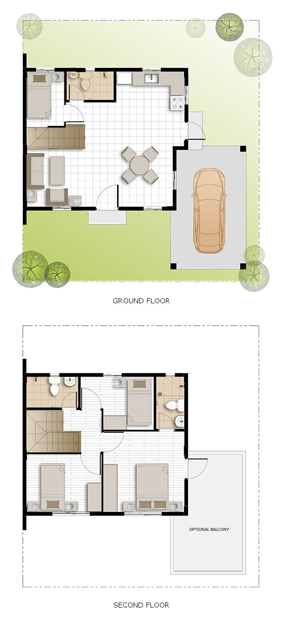 Dana Floor Plan House and Lot in Dumaguete